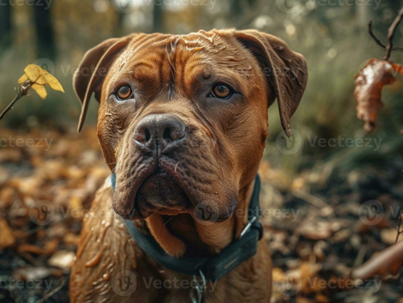 Dog created with Generative AI technology photo