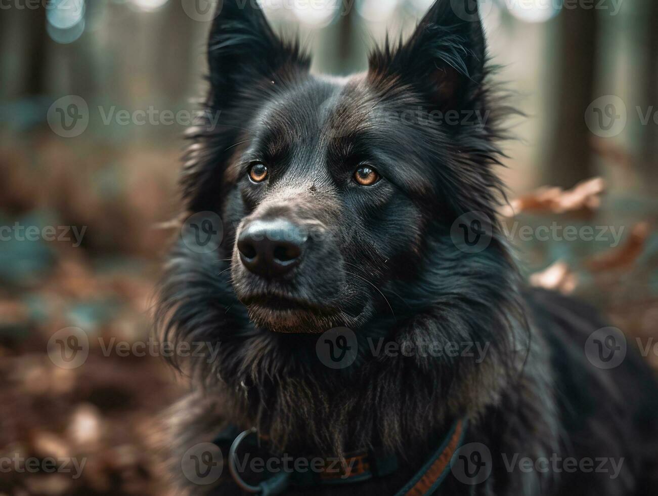 Belgian Sheepdog dog created with Generative AI technology photo