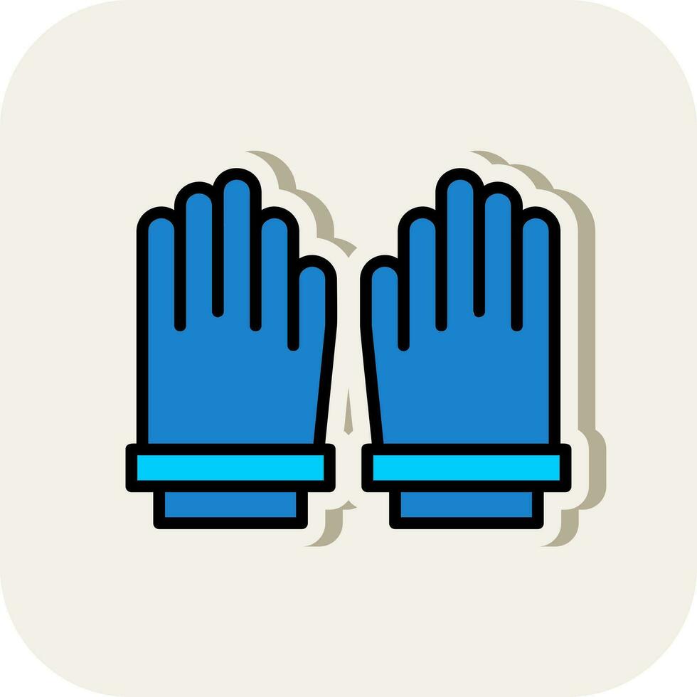 guantes, vector, icono, diseño vector