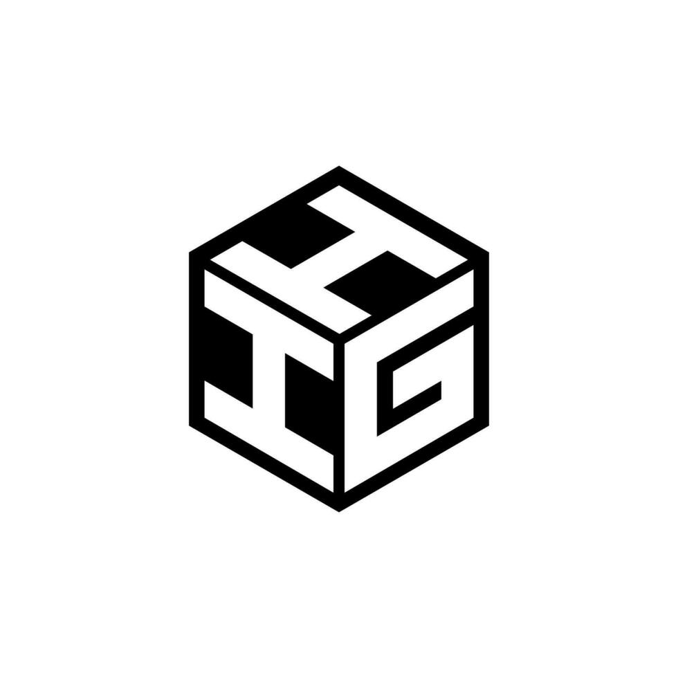 IG H letra logo diseño, inspiración para un único identidad. moderno elegancia y creativo diseño. filigrana tu éxito con el sorprendentes esta logo. vector
