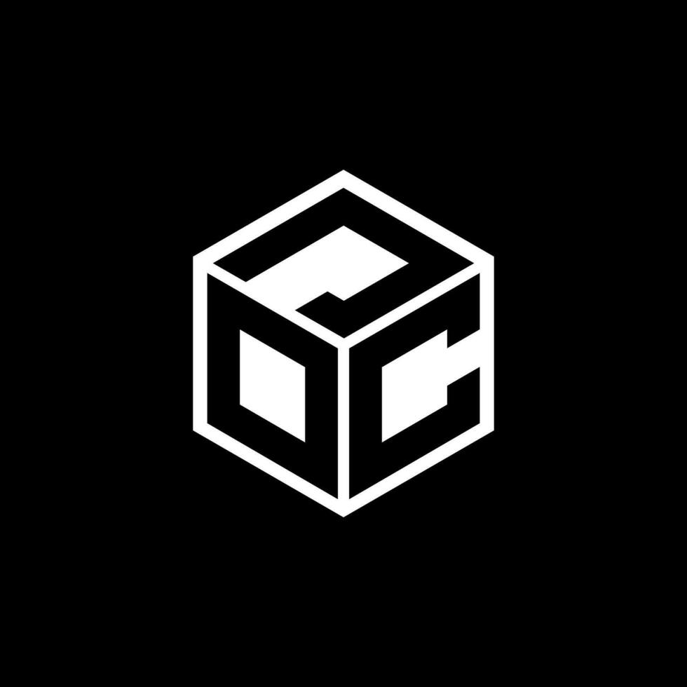 DCJ Letter Logo Design, Inspiration for a Unique Identity. Modern Elegance and Creative Design. Watermark Your Success with the Striking this Logo. vector