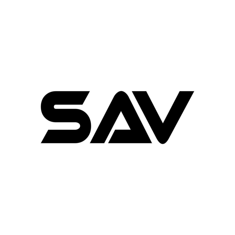 SAV Logo Design, Inspiration for a Unique Identity. Modern Elegance and Creative Design. Watermark Your Success with the Striking this Logo. vector