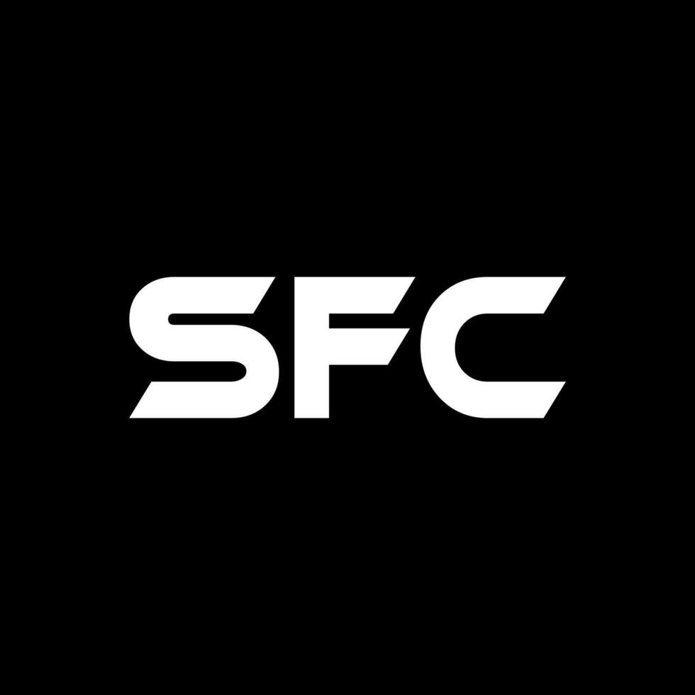 sfc letra logo diseño, inspiración para un único identidad. moderno elegancia y creativo diseño. filigrana tu éxito con el sorprendentes esta logo. vector