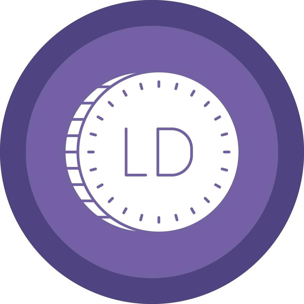 Libyan dinar Vector Icon Design
