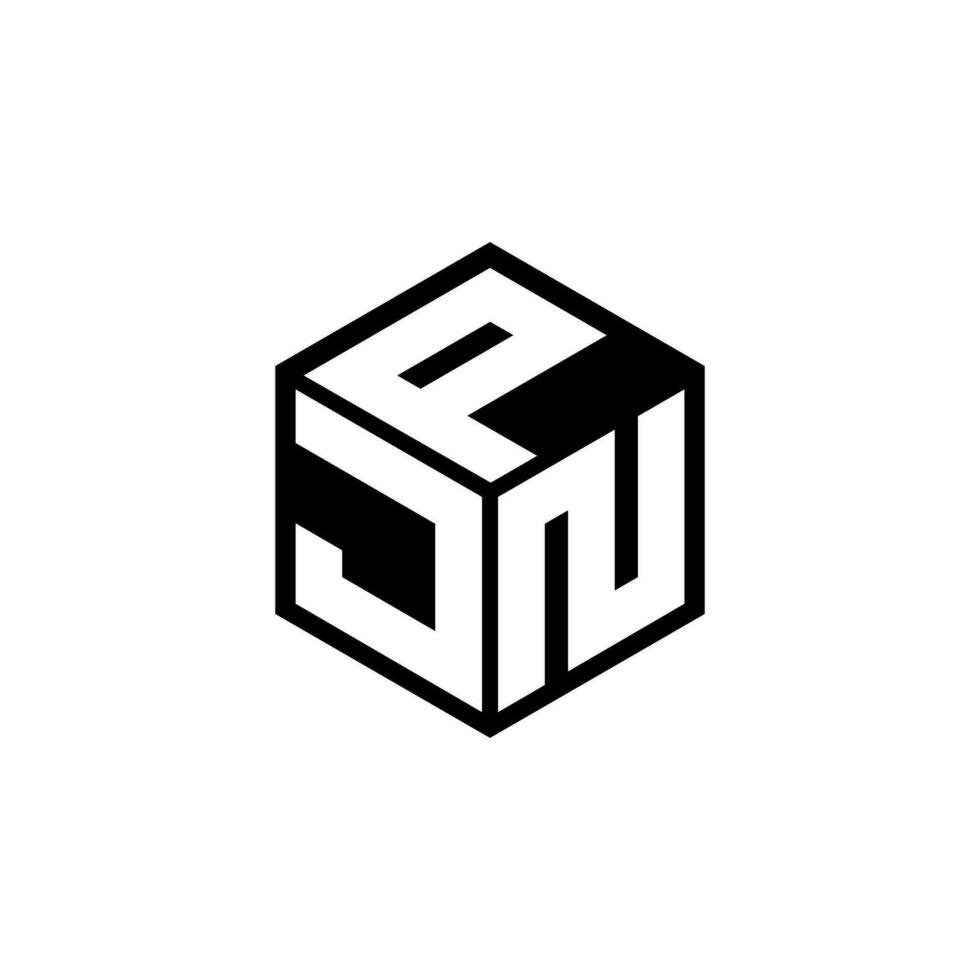 JNP Letter Logo Design, Inspiration for a Unique Identity. Modern Elegance and Creative Design. Watermark Your Success with the Striking this Logo. vector