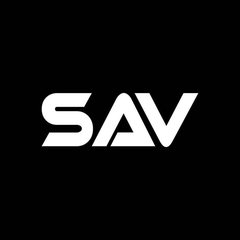 SAV Logo Design, Inspiration for a Unique Identity. Modern Elegance and Creative Design. Watermark Your Success with the Striking this Logo. vector