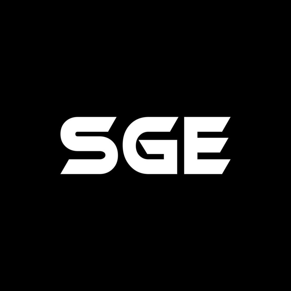 SGE Letter Logo Design, Inspiration for a Unique Identity. Modern Elegance and Creative Design. Watermark Your Success with the Striking this Logo. vector