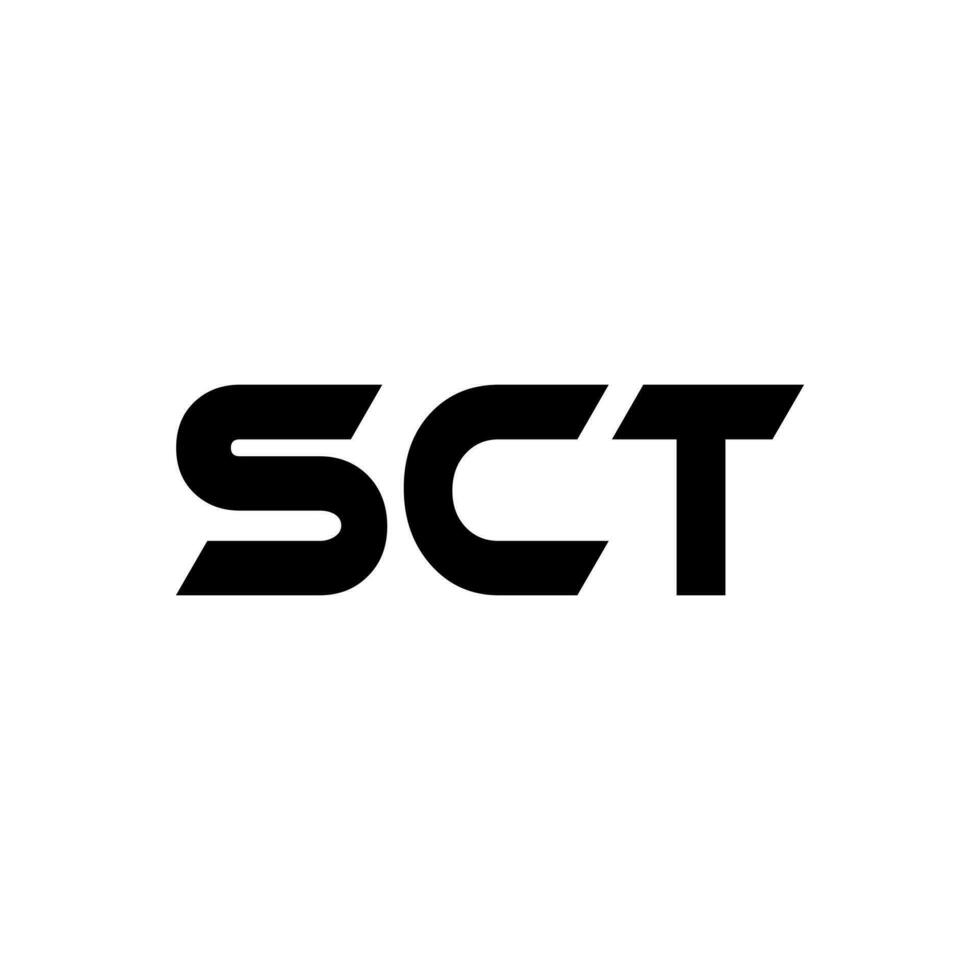 SCT Letter Logo Design, Inspiration for a Unique Identity. Modern Elegance and Creative Design. Watermark Your Success with the Striking this Logo. vector