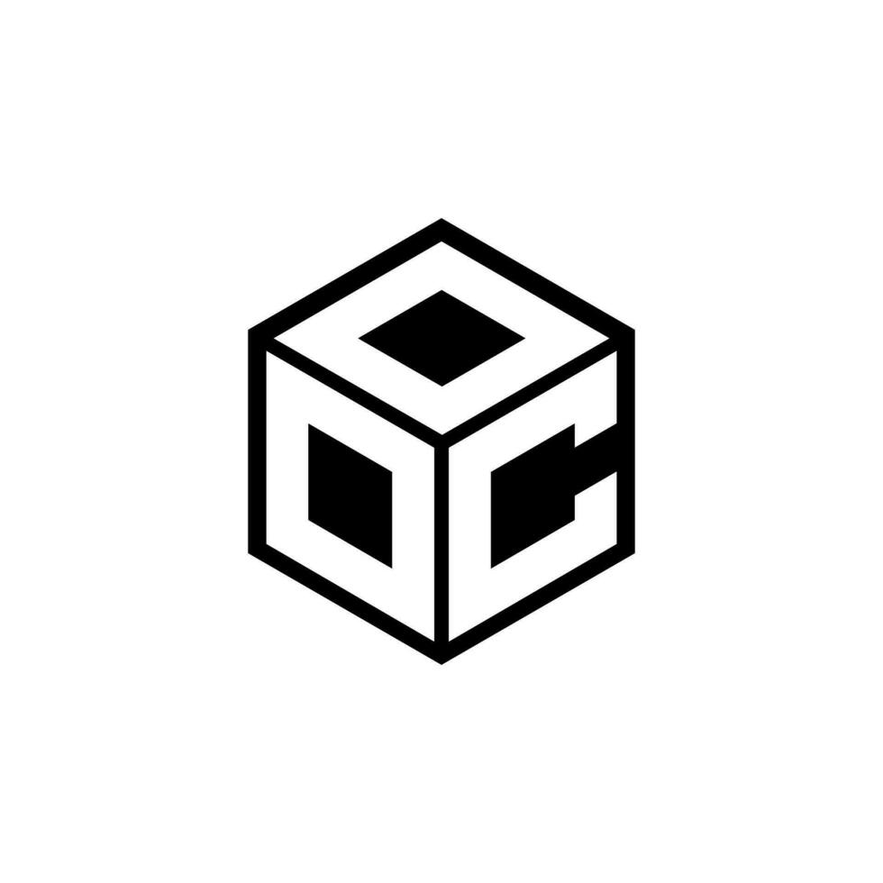 DCO Letter Logo Design, Inspiration for a Unique Identity. Modern Elegance and Creative Design. Watermark Your Success with the Striking this Logo. vector