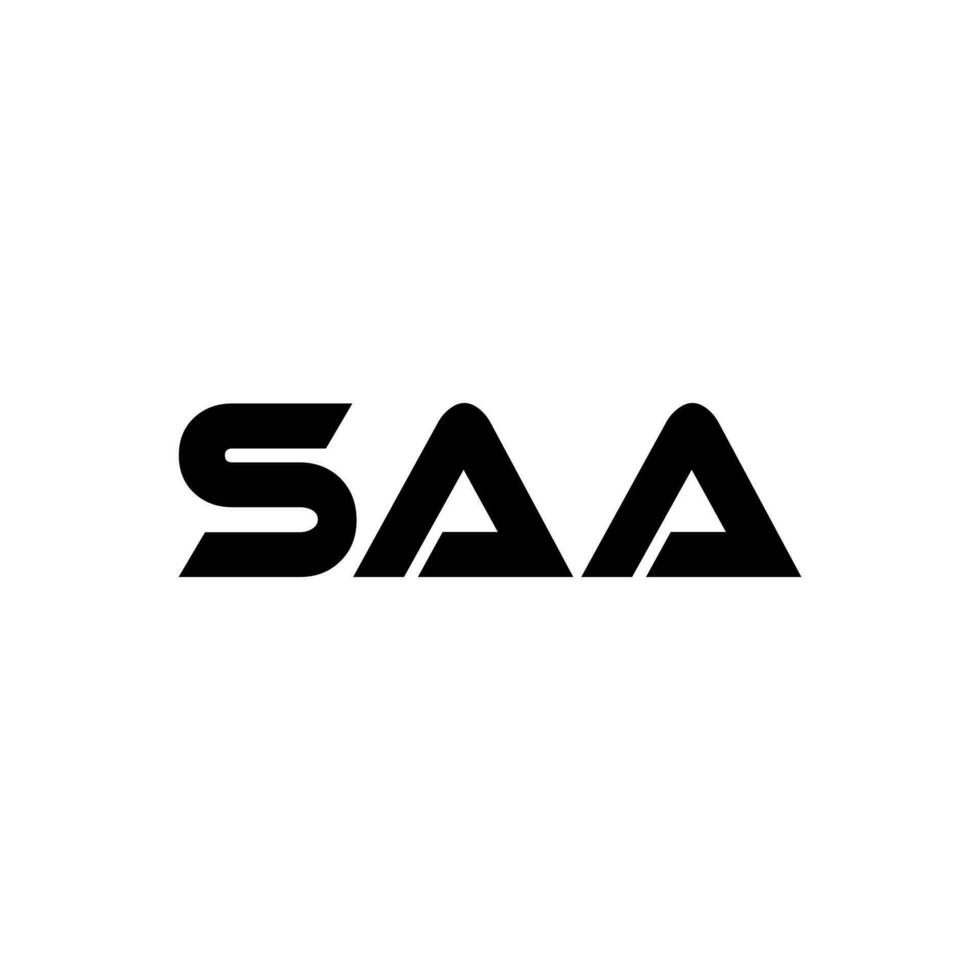 SAA Logo Design, Inspiration for a Unique Identity. Modern Elegance and Creative Design. Watermark Your Success with the Striking this Logo. vector