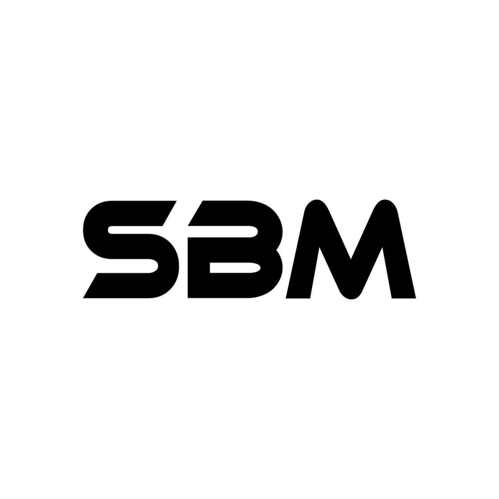 sbm logo diseño, inspiración para un único identidad. moderno elegancia y creativo diseño. filigrana tu éxito con el sorprendentes esta logo. vector