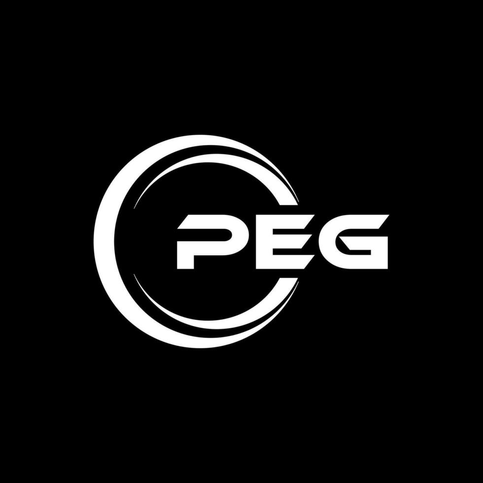 PEG Letter Logo Design, Inspiration for a Unique Identity. Modern Elegance and Creative Design. Watermark Your Success with the Striking this Logo. vector