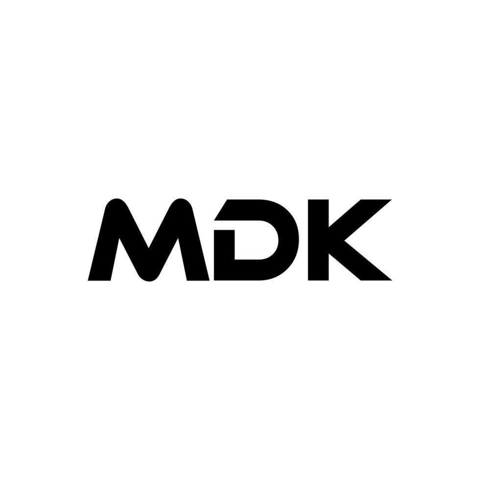 mdk letra logo diseño, inspiración para un único identidad. moderno elegancia y creativo diseño. filigrana tu éxito con el sorprendentes esta logo. vector