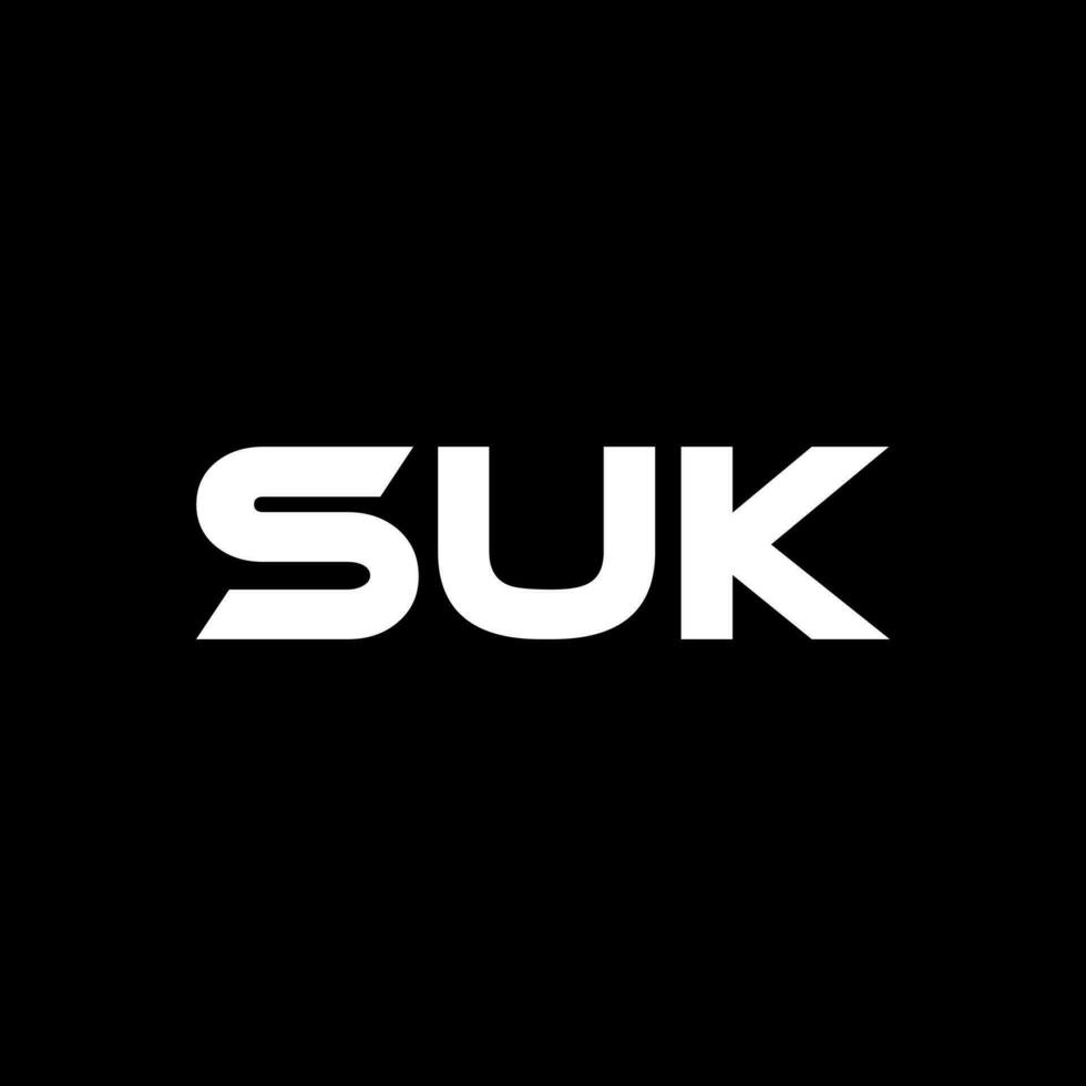 SUK Letter Logo Design, Inspiration for a Unique Identity. Modern Elegance and Creative Design. Watermark Your Success with the Striking this Logo. vector