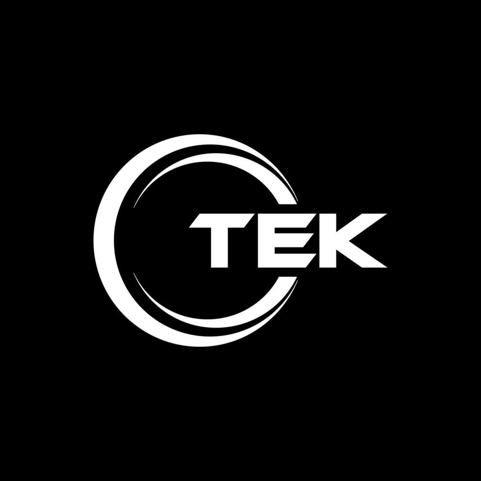 TEK Letter Logo Design, Inspiration for a Unique Identity. Modern Elegance and Creative Design. Watermark Your Success with the Striking this Logo. vector