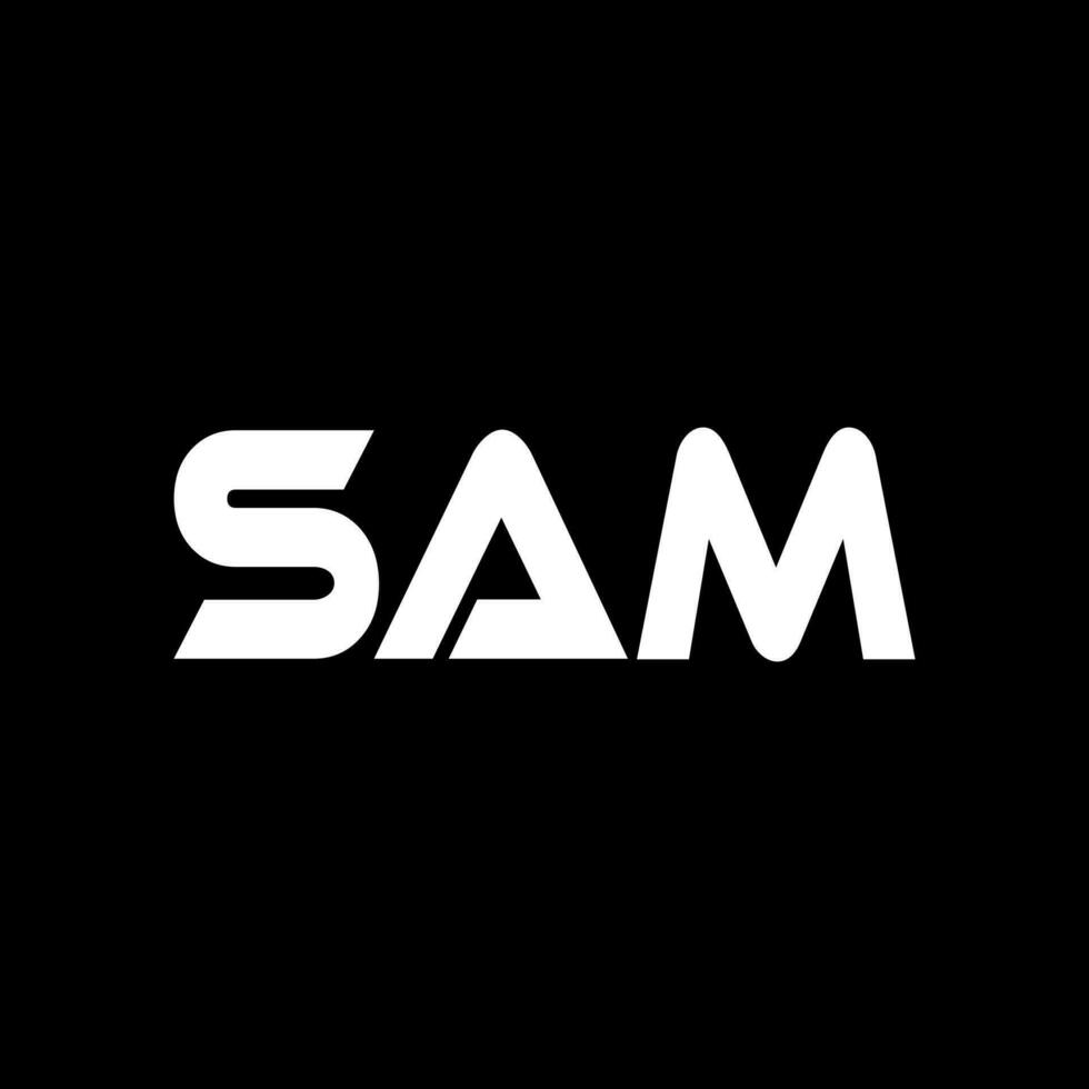 SAM Logo Design, Inspiration for a Unique Identity. Modern Elegance and Creative Design. Watermark Your Success with the Striking this Logo. vector