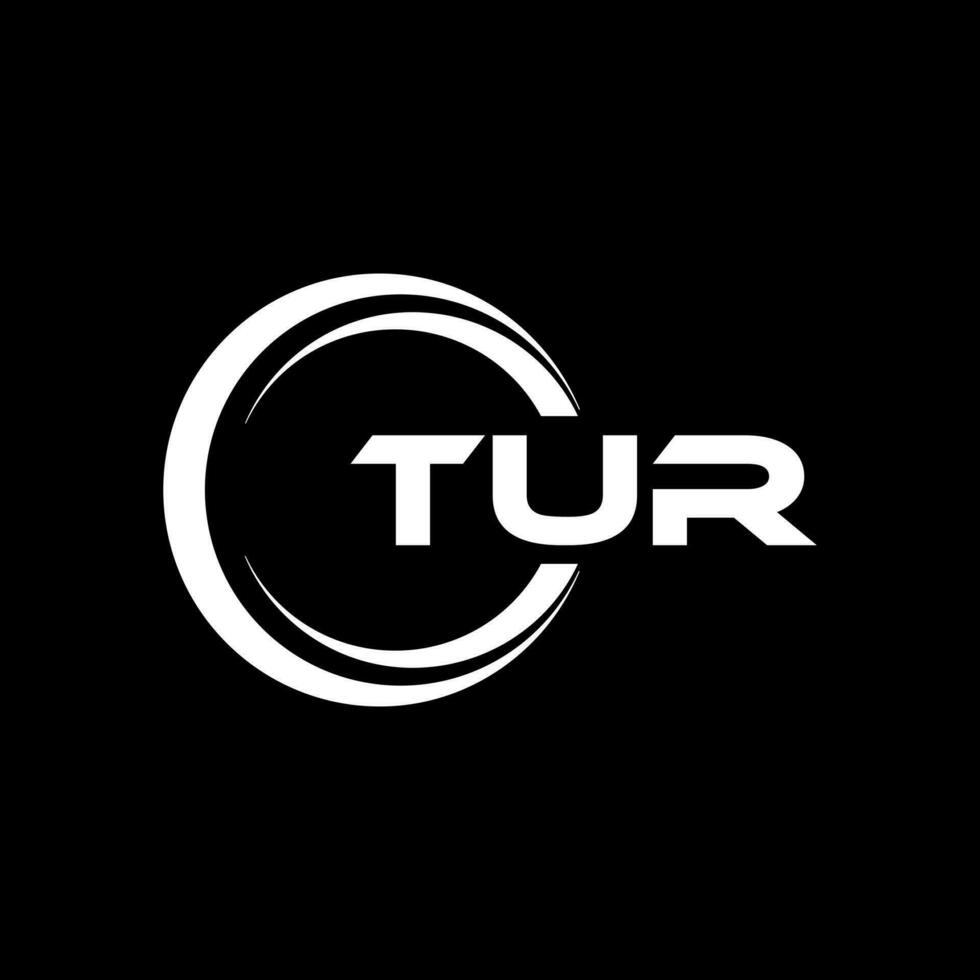 TUR Letter Logo Design, Inspiration for a Unique Identity. Modern Elegance and Creative Design. Watermark Your Success with the Striking this Logo. vector