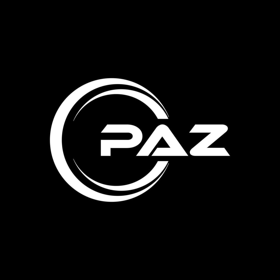 PAZ Letter Logo Design, Inspiration for a Unique Identity. Modern Elegance and Creative Design. Watermark Your Success with the Striking this Logo. vector