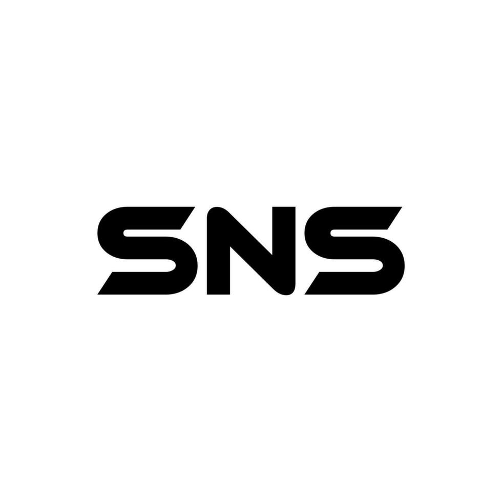 sns letra logo diseño, inspiración para un único identidad. moderno elegancia y creativo diseño. filigrana tu éxito con el sorprendentes esta logo. vector