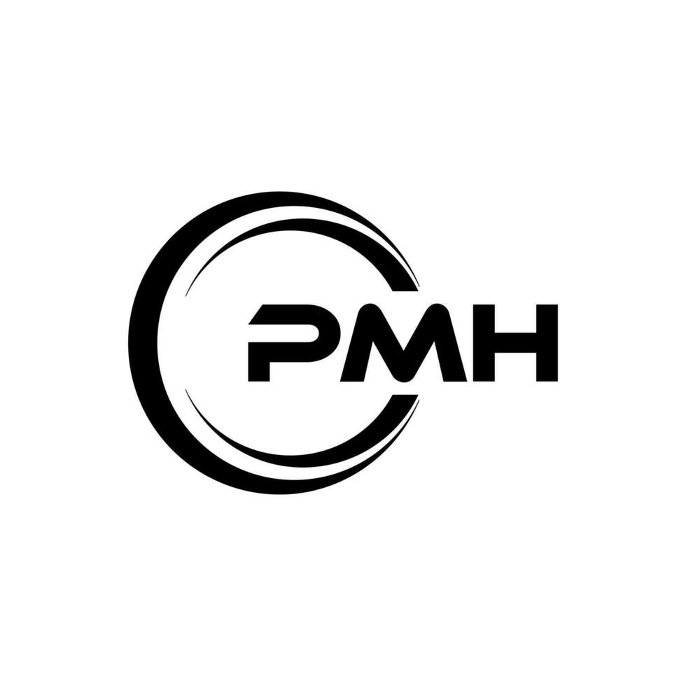 pmh letra logo diseño, inspiración para un único identidad. moderno elegancia y creativo diseño. filigrana tu éxito con el sorprendentes esta logo. vector