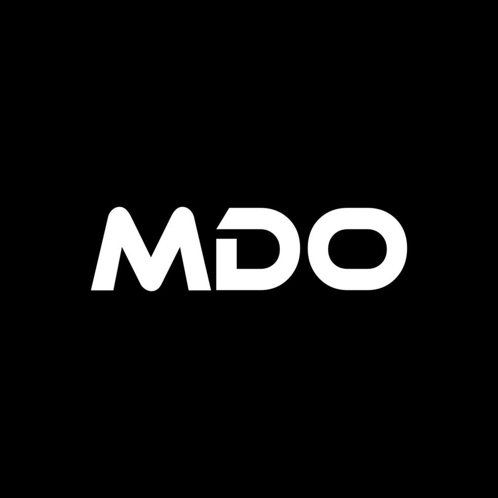 MDO Letter Logo Design, Inspiration for a Unique Identity. Modern Elegance and Creative Design. Watermark Your Success with the Striking this Logo. vector