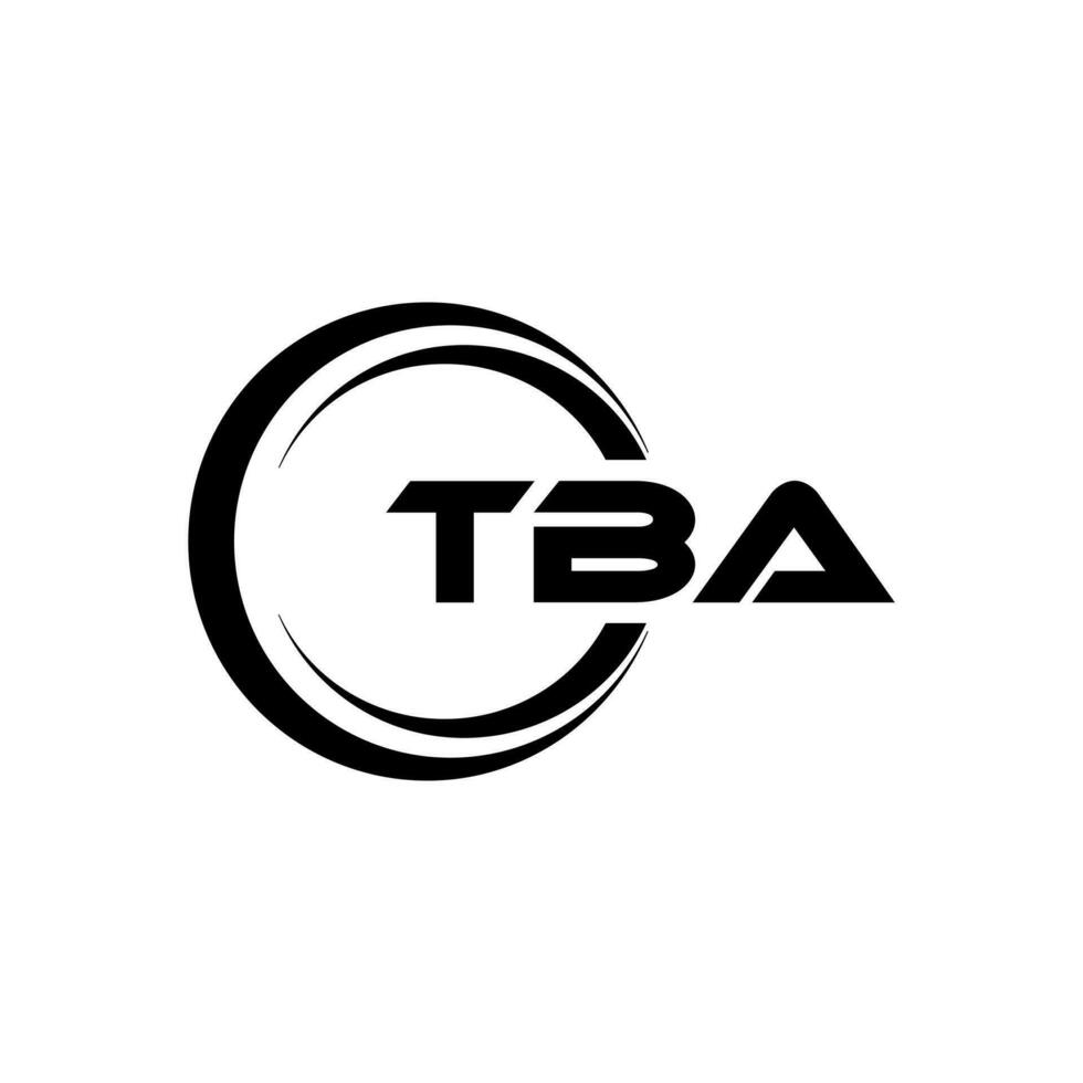 TBA Letter Logo Design, Inspiration for a Unique Identity. Modern Elegance and Creative Design. Watermark Your Success with the Striking this Logo. vector