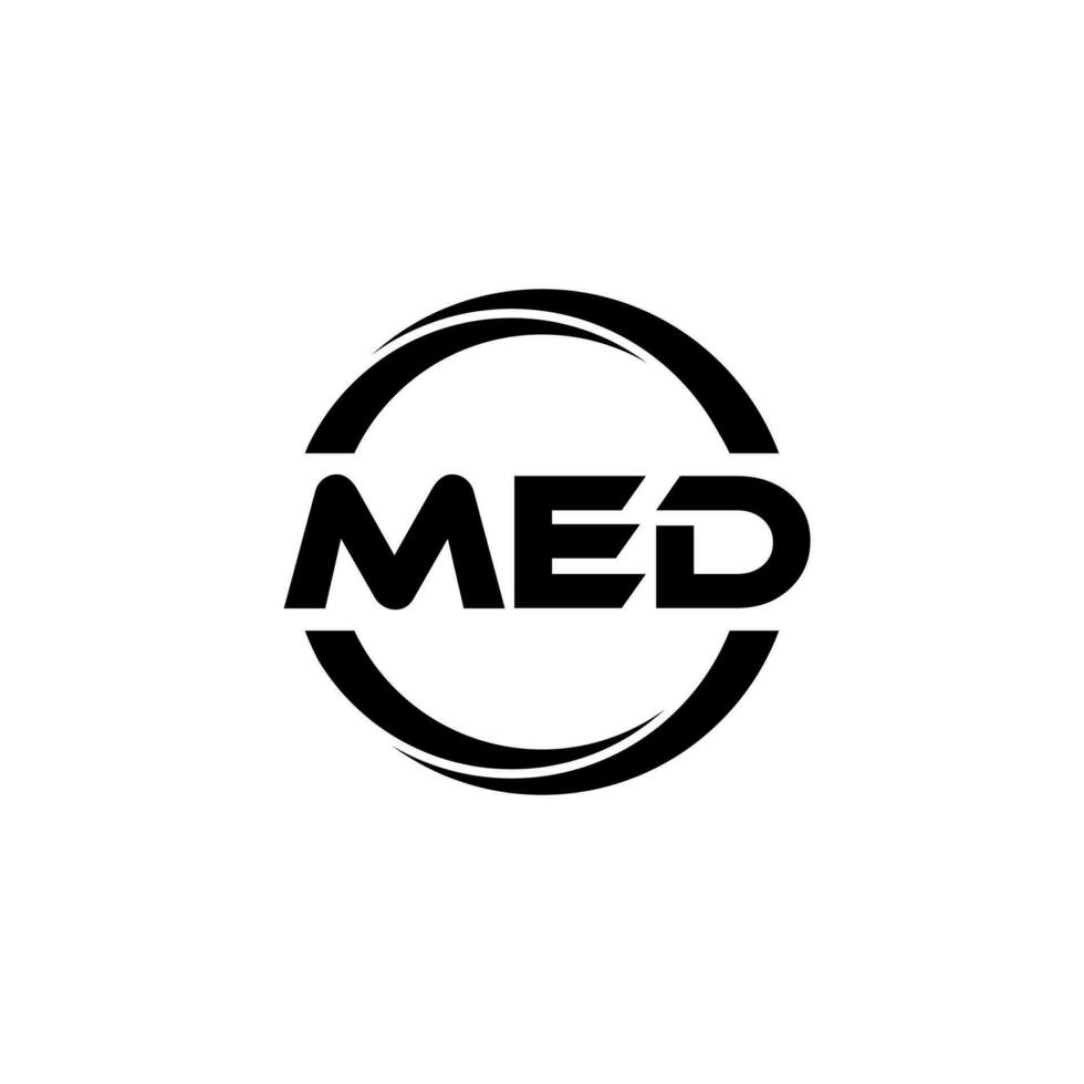 MED Letter Logo Design, Inspiration for a Unique Identity. Modern Elegance and Creative Design. Watermark Your Success with the Striking this Logo. vector