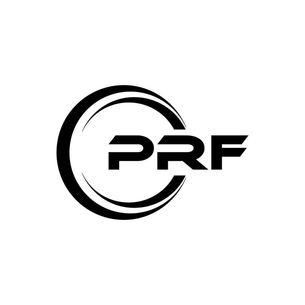 PRF Letter Logo Design, Inspiration for a Unique Identity. Modern Elegance and Creative Design. Watermark Your Success with the Striking this Logo. vector