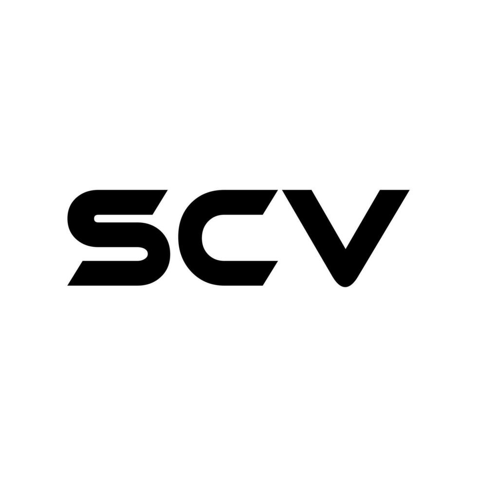 SCV Letter Logo Design, Inspiration for a Unique Identity. Modern Elegance and Creative Design. Watermark Your Success with the Striking this Logo. vector