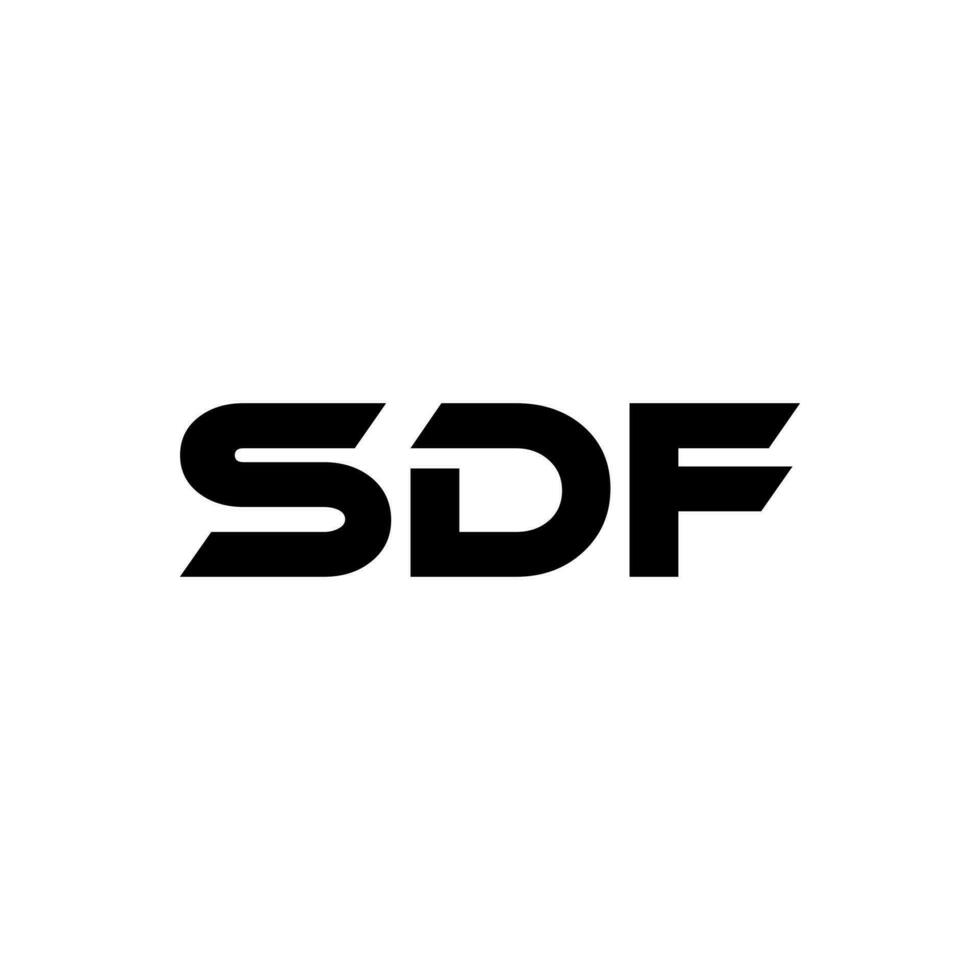 SDF Letter Logo Design, Inspiration for a Unique Identity. Modern Elegance and Creative Design. Watermark Your Success with the Striking this Logo. vector