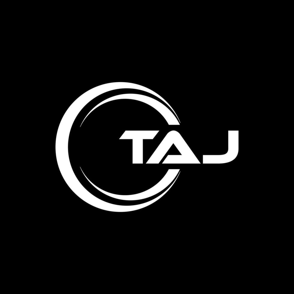 TAJ Letter Logo Design, Inspiration for a Unique Identity. Modern Elegance and Creative Design. Watermark Your Success with the Striking this Logo. vector