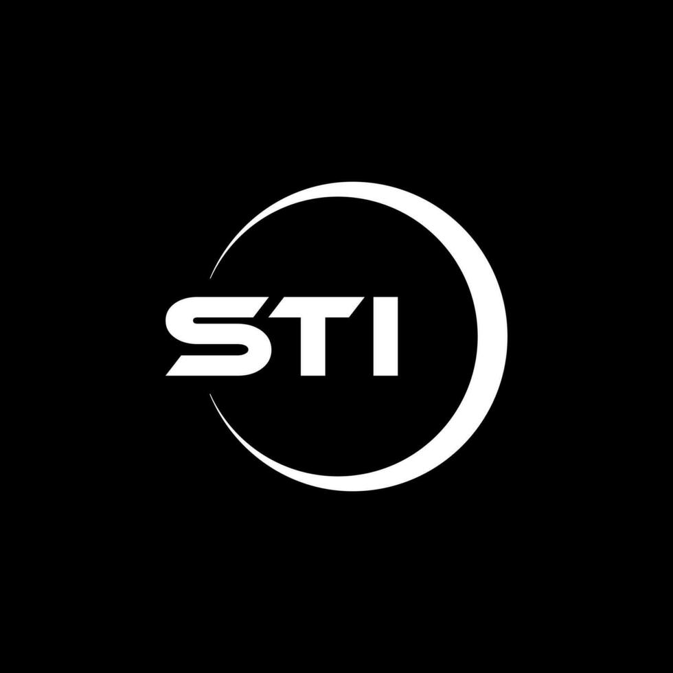 sti letra logo diseño, inspiración para un único identidad. moderno elegancia y creativo diseño. filigrana tu éxito con el sorprendentes esta logo. vector