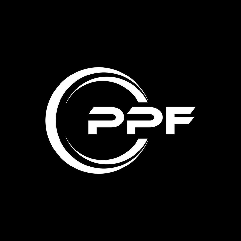 PPF Letter Logo Design, Inspiration for a Unique Identity. Modern Elegance and Creative Design. Watermark Your Success with the Striking this Logo. vector