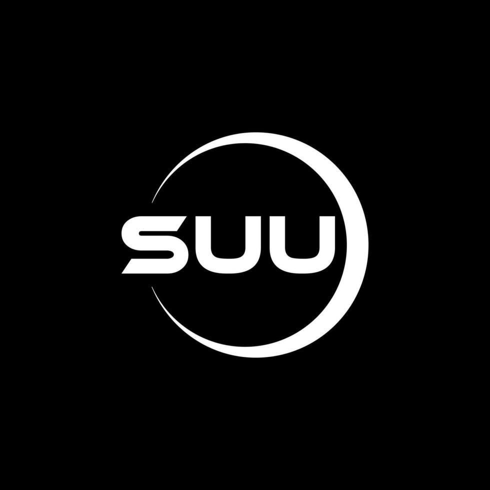 SUU Letter Logo Design, Inspiration for a Unique Identity. Modern Elegance and Creative Design. Watermark Your Success with the Striking this Logo. vector