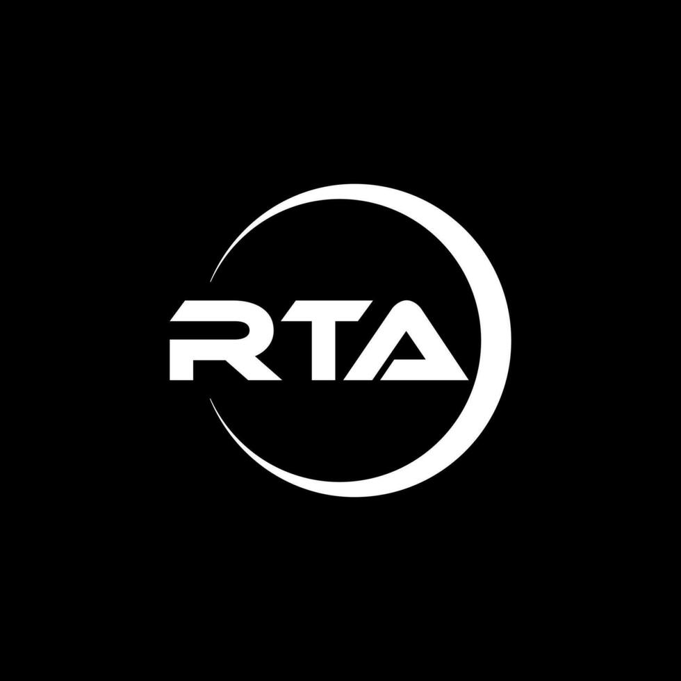 RTA Letter Logo Design, Inspiration for a Unique Identity. Modern Elegance and Creative Design. Watermark Your Success with the Striking this Logo. vector