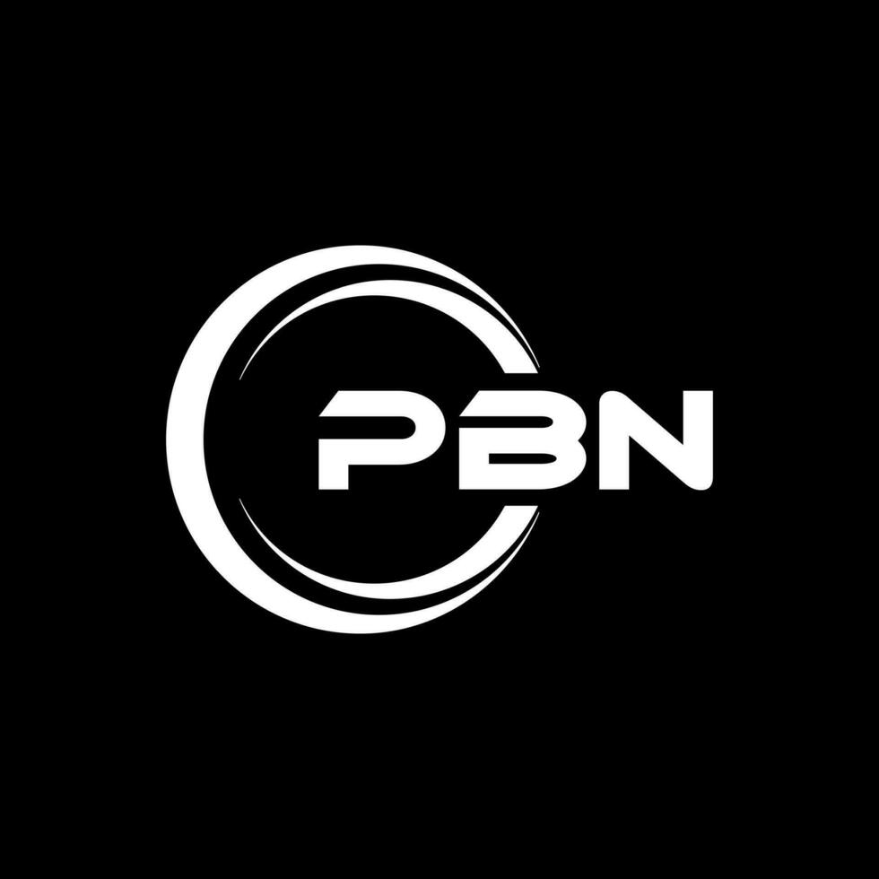 pbn letra logo diseño, inspiración para un único identidad. moderno elegancia y creativo diseño. filigrana tu éxito con el sorprendentes esta logo. vector