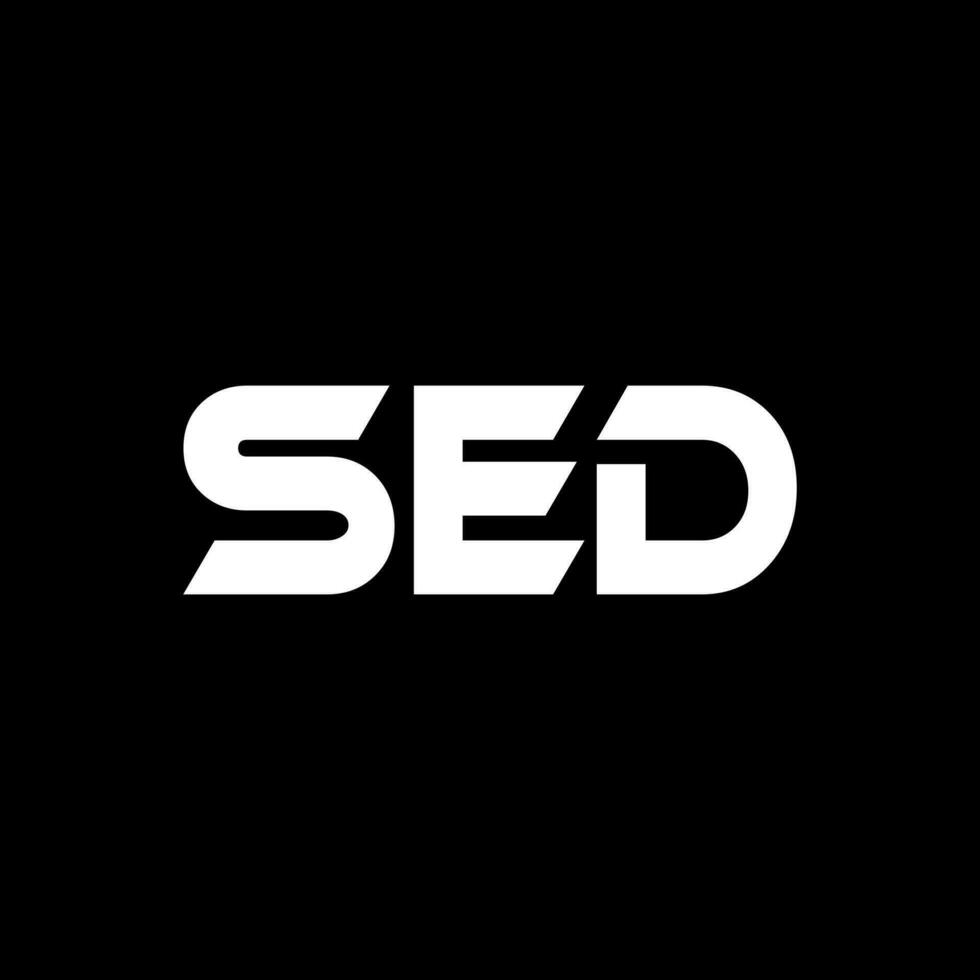 SED Letter Logo Design, Inspiration for a Unique Identity. Modern Elegance and Creative Design. Watermark Your Success with the Striking this Logo. vector