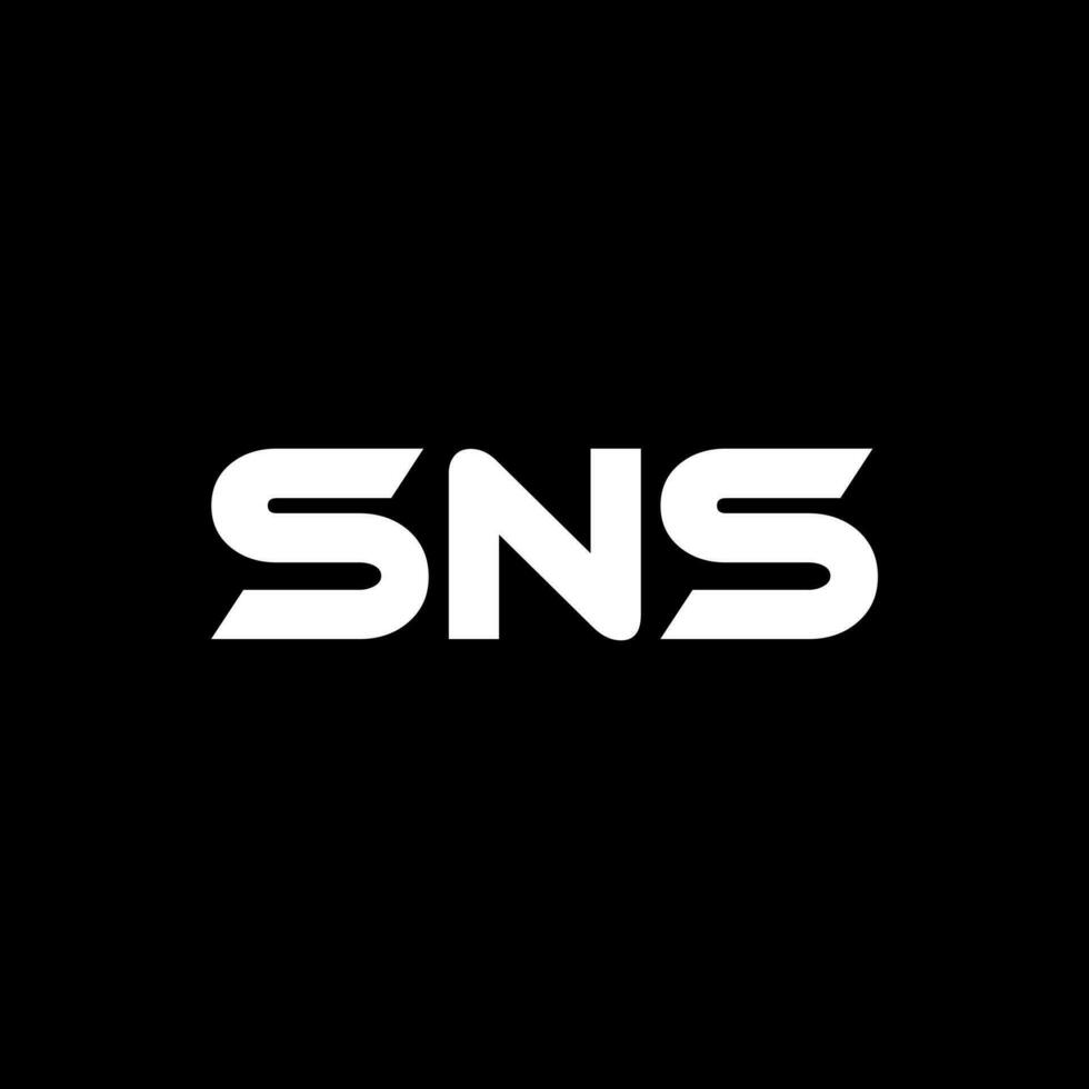 SNS Letter Logo Design, Inspiration for a Unique Identity. Modern Elegance and Creative Design. Watermark Your Success with the Striking this Logo. vector