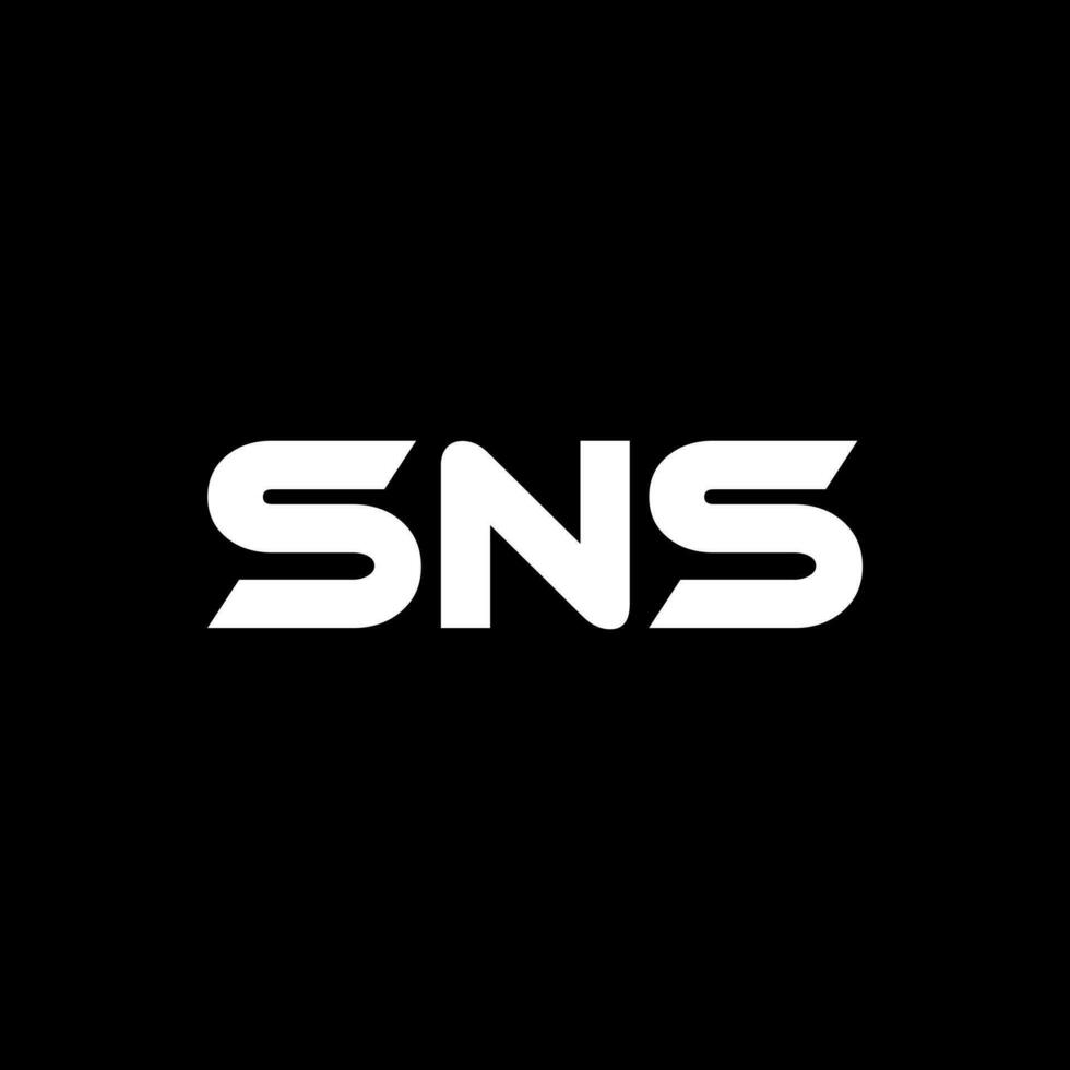 sns letra logo diseño, inspiración para un único identidad. moderno elegancia y creativo diseño. filigrana tu éxito con el sorprendentes esta logo. vector