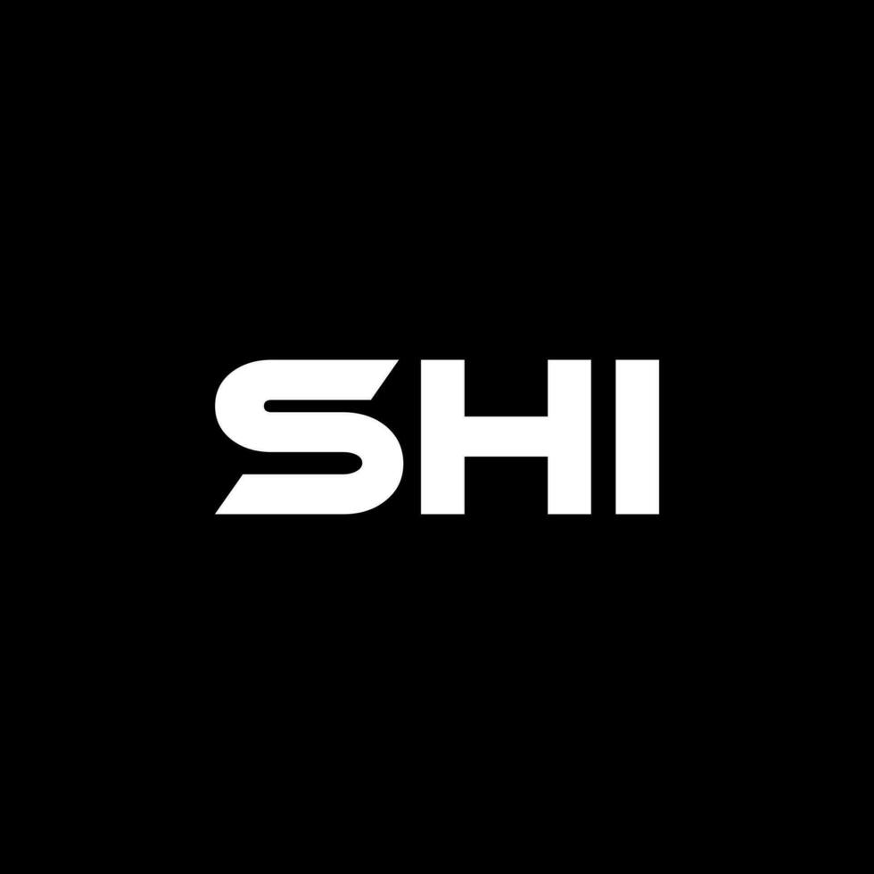 SHI Letter Logo Design, Inspiration for a Unique Identity. Modern Elegance and Creative Design. Watermark Your Success with the Striking this Logo. vector