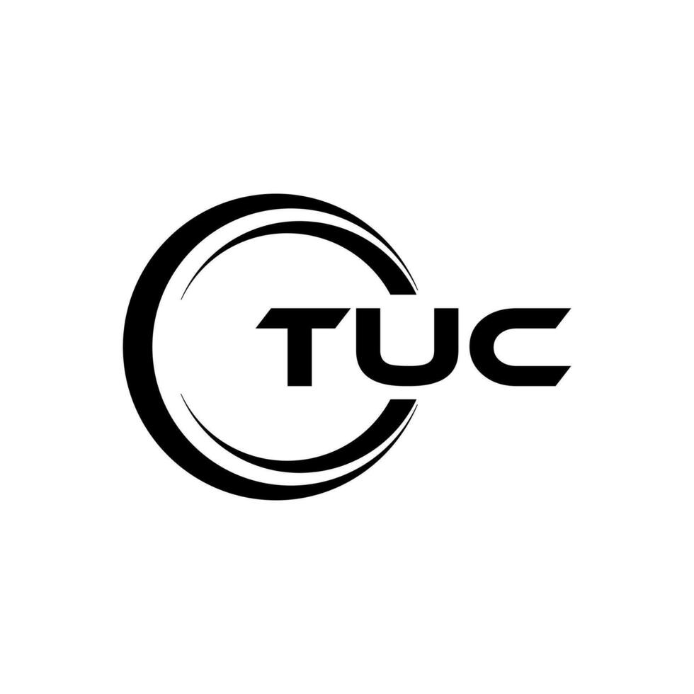 tuc letra logo diseño, inspiración para un único identidad. moderno elegancia y creativo diseño. filigrana tu éxito con el sorprendentes esta logo. vector