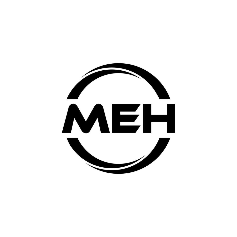 MEH Letter Logo Design, Inspiration for a Unique Identity. Modern Elegance and Creative Design. Watermark Your Success with the Striking this Logo. vector