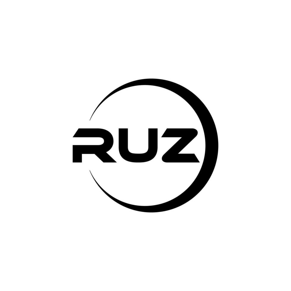 Ruz letra logo diseño, inspiración para un único identidad. moderno elegancia y creativo diseño. filigrana tu éxito con el sorprendentes esta logo. vector