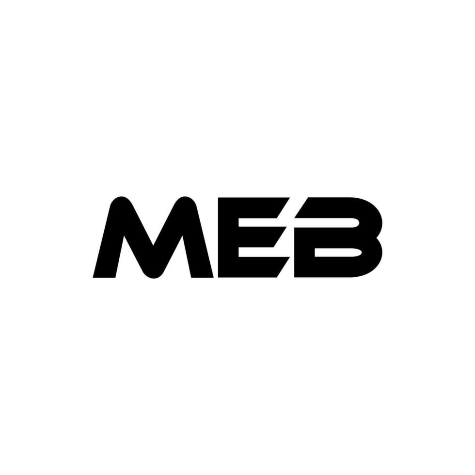 meb letra logo diseño, inspiración para un único identidad. moderno elegancia y creativo diseño. filigrana tu éxito con el sorprendentes esta logo. vector