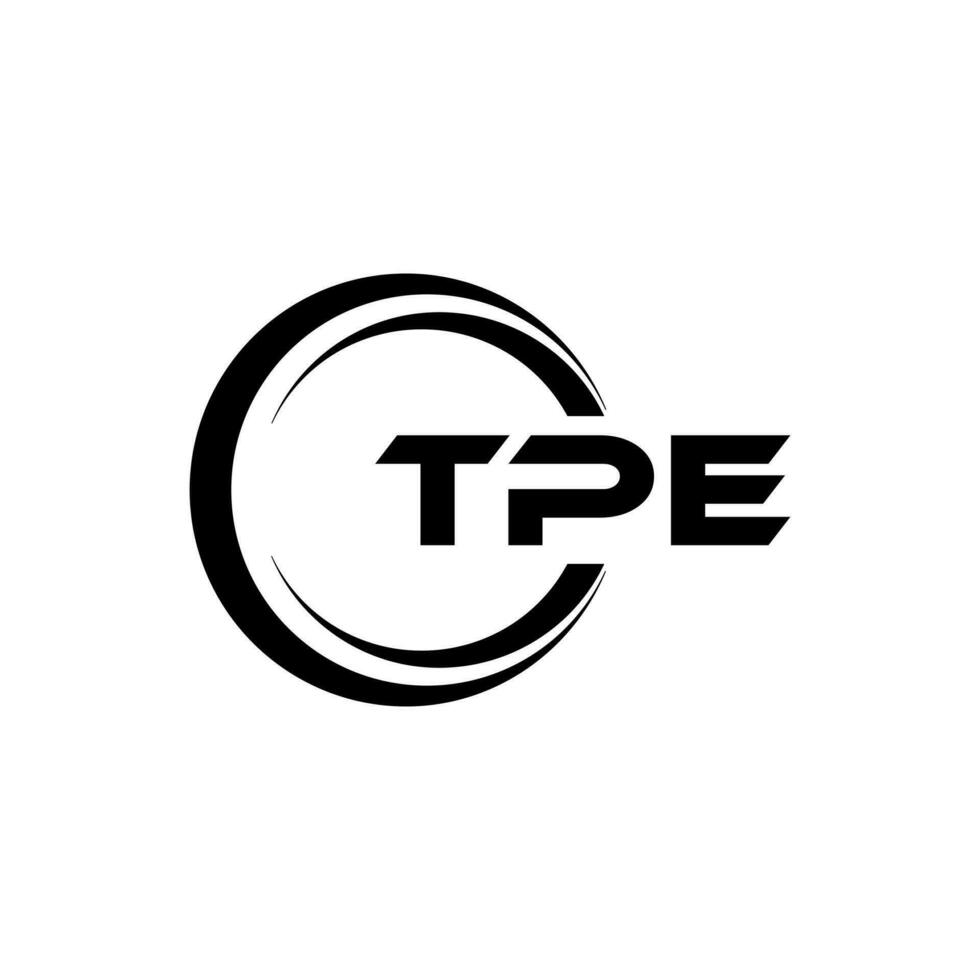 TPE Letter Logo Design, Inspiration for a Unique Identity. Modern Elegance and Creative Design. Watermark Your Success with the Striking this Logo. vector