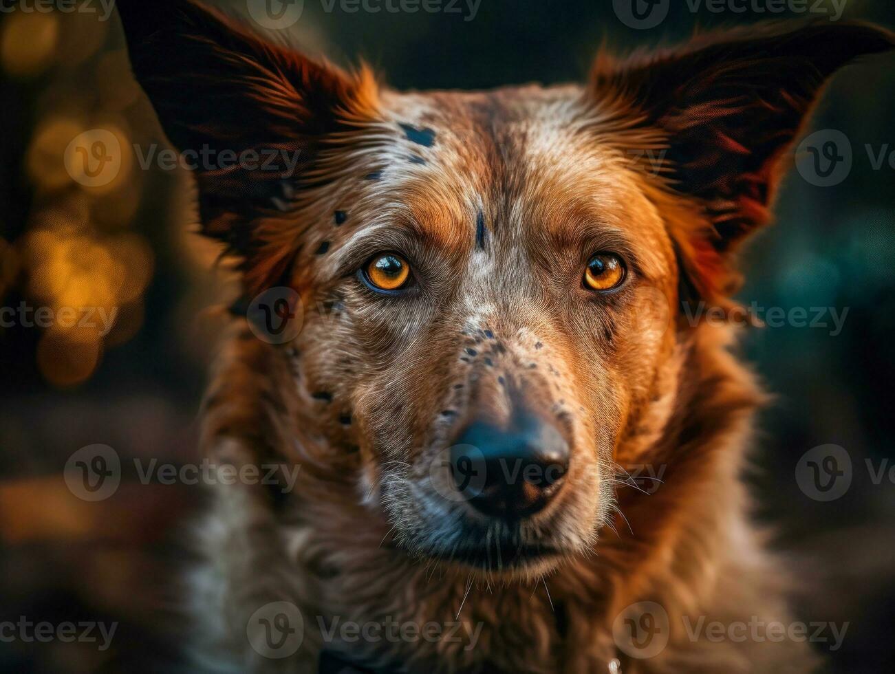 pradera perro creado con generativo ai tecnología foto