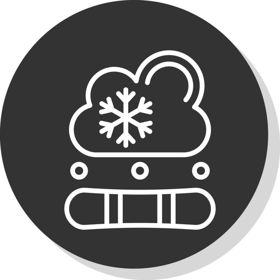 diseño de icono de vector de snowboard