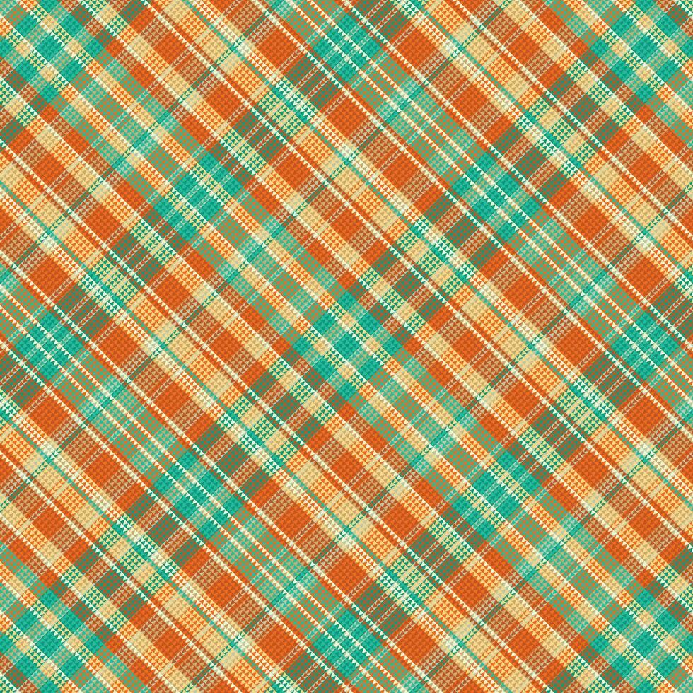 Tartan plaid pattern with texture. vector