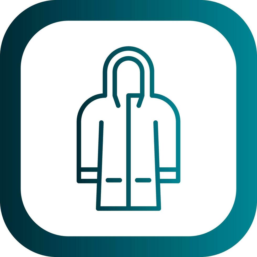 Raincoat Vector Icon Design