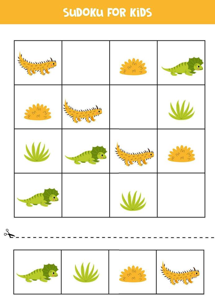 educativo sudoku juego con linda australiano animales vector